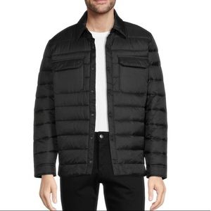 NWT GEORGE Men’s Puffer Style Shirt Jacket Black SMALL - 3XL